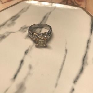 Citrine gem stone ring Sterling silver 5/5